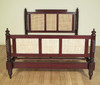 British Colonial Cane Panel Bed