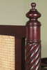 British Colonial Cane Panel Bed