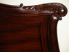 Dark Walnut Rococo King Panel Bed