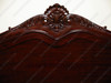 Dark Walnut Rococo King Panel Bed