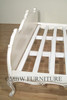 Distressed Antique White French Rococo Bed