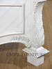 Distressed White Shabby Cottage Queen Panel Bed
