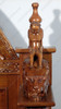 Light Mahogany Neoclassical Empire Revival Hand-Carved Mahogany Bed