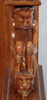 Light Mahogany Neoclassical Empire Revival Hand-Carved Mahogany Bed