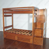 Honey Twin Stair Storage Bunk Bed