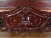Dark Mahogany French Rococo Sleigh Bed