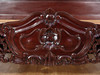 Dark Mahogany French Rococo Sleigh Bed