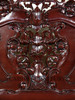Dark Mahogany French Rococo Sleigh Bed