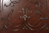 Dark Mahogany Carved Queen Panel Bed