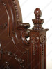 Solid Dark Mahogany Queen Panel Bed