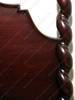 Dark Mahogany Four Post Barley Twist Poster Bed (Ca. King)
