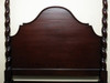 Dark Mahogany Barley Twist Four Post Bed