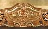 Antiqued Gold Leaf Rococo Panel Bed