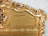 Antiqued Gold Leaf Rococo Panel Bed