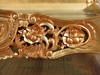 Antiqued Gold Leaf Rococo Panel Bed