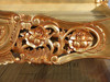 Antiqued Gold Leaf Rococo Panel Bed