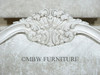 Antique White French Rococo King Bed