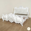 Antique White French Rococo King Bed