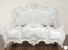 Antique White French Rococo King Bed