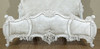 Antique White French Rococo King Bed