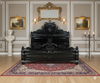 Black Gothic Gargoyle Bed w/ Glossy Finish