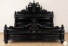 Black Gothic Gargoyle Bed w/ Glossy Finish