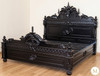 Black Gothic Gargoyle Bed w/ Glossy Finish