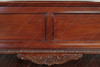 Solid Mahogany Eastern King Hand Carved Panel Bed