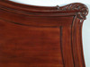 Mahogany Distressed Bed w/ Carved Accents
