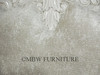 Antiqued White Carved Four Post Canopy Bed
