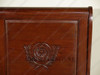 Carved Sleigh Style Panel Bed