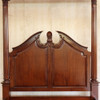 Walnut Roman Four Post Canopy Bed (Queen)