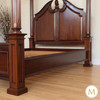 Solid Mahogany Roman Four Poster Canopy Bed (Queen)