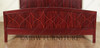 Mahogany Rosewood Inlaid King Panel Bed