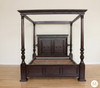 Casablanca Espresso Four Poster Canopy Bed