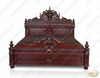 Red Mahogany Gothic Gargoyle Bed