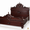 Red Mahogany Gothic Gargoyle Bed