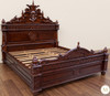 Red Mahogany Gothic Gargoyle Bed