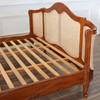 Pecan Cane Rattan Country Farmhouse Bed