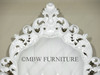 Solid Mahogany White Finish Ca King Canopy Poster Bed