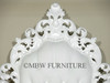 White Carved Four Poster Canopy Bed