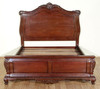 Mahogany Distressed Louis Philippe Manor Sleigh Bed