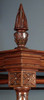 Walnut Queen Anne Four Post Canopy Bed