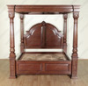Solid Mahogany Roman Four Post Canopy Bed