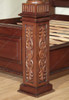 Solid Mahogany Roman Four Post Canopy Bed