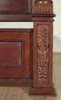 Solid Mahogany Roman Four Poster Canopy Bed