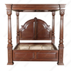 Solid Mahogany Roman California King Poster Bed