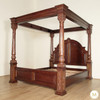 Solid Mahogany Roman Four Post Canopy Bed