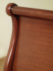 Walnut Victorian Queen Sleigh Bed