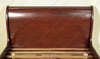 Walnut Victorian Queen Sleigh Bed